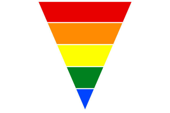 Download Retro Triangle LGBT Pride Background - Round Collection