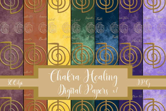 Download Chakra Healing Seamless Digital Papers - Healing Collection