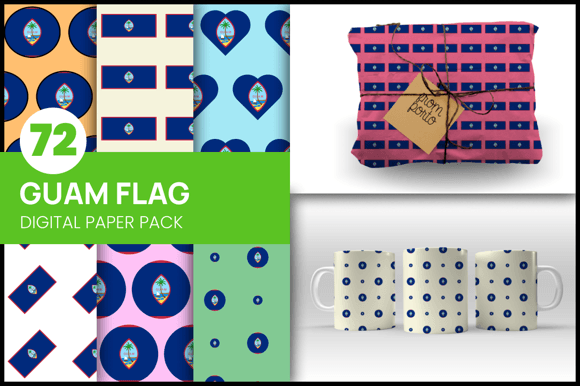 Download Guam Flag Wrapping Paper - Premium Resources