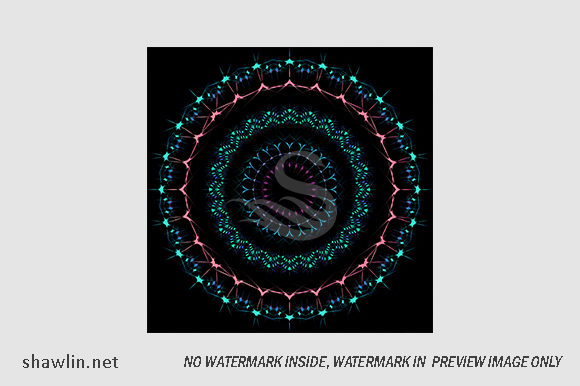 Download Decorative Tribal Mandala Artwork in Bla - Artwork Collection
