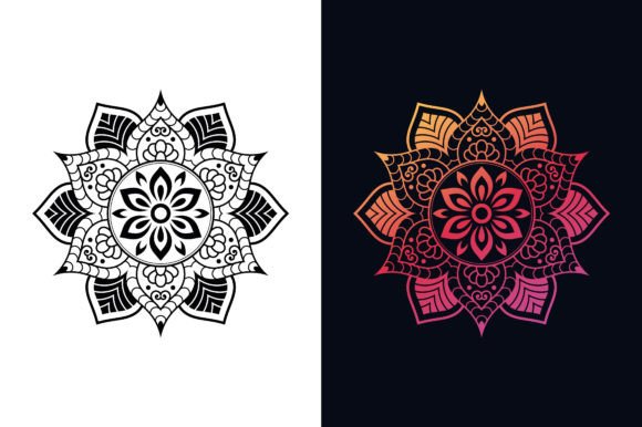 Download Mandala Isolated on White Background - Round Collection
