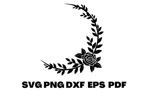Download Black Round Frame |  Flower Round Design - Round Collection
