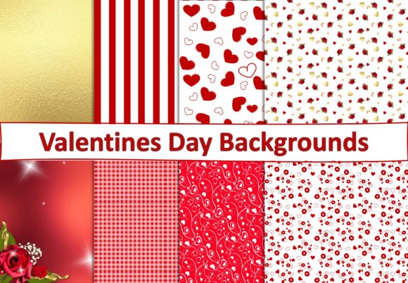Download Valentines Day Backgrounds JPEG PDF - Round Collection