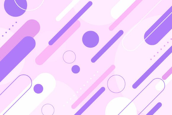 Download Geometric Background in Bright Colors - Round Collection